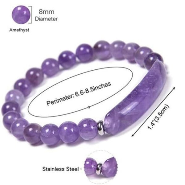 Natursteinsarmbånd Crystal Strand Beads Armbånd 4 4 4