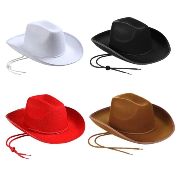 Cowboy Hat Cowgirl Hat PUNAINEN PUNAINEN Red