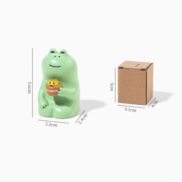 4 stk Frog Dekorative Ornamenter Resin Dekorative Ornamenter C C C