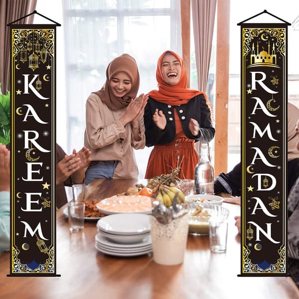 Eid Mubarak Dørbanner Ramadan Dekorasjon