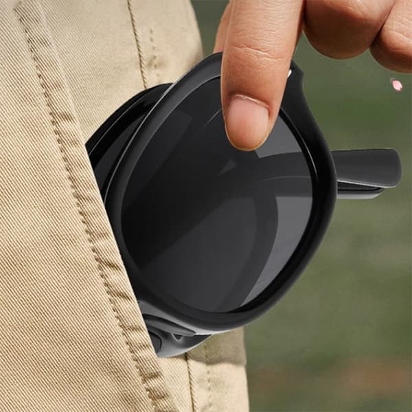 Sammenleggbare solbriller for kvinner GRÅ-SVART GRÅ-SVART Gray-Black
