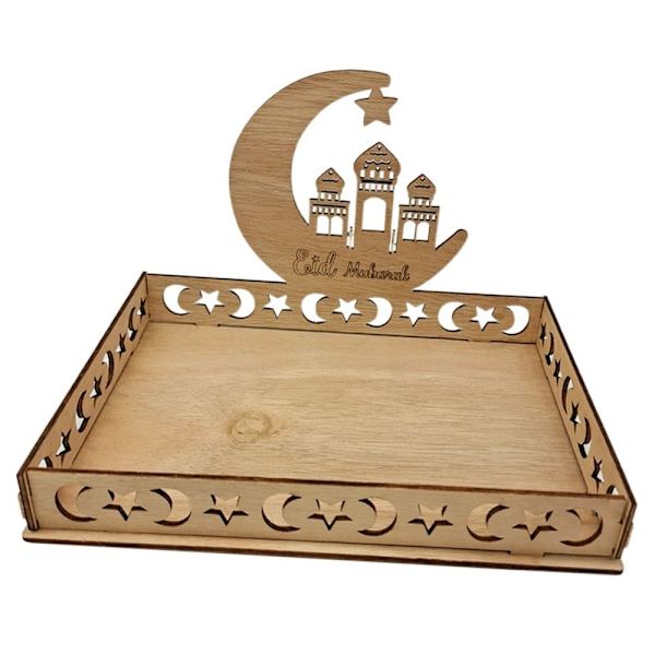 Eid Mubarak Måne- og Stjernebakke Ramadan Kareem Madholder 3 3
