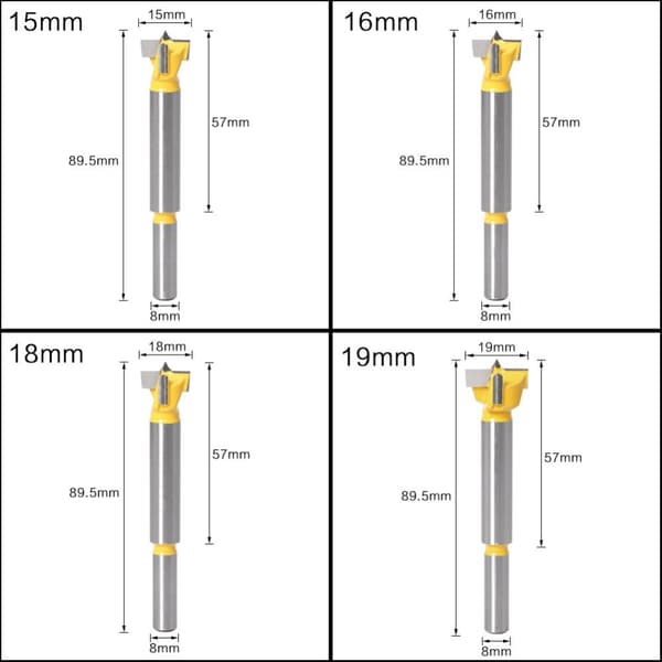 Flatborr med platt vinge 19MM 19MM