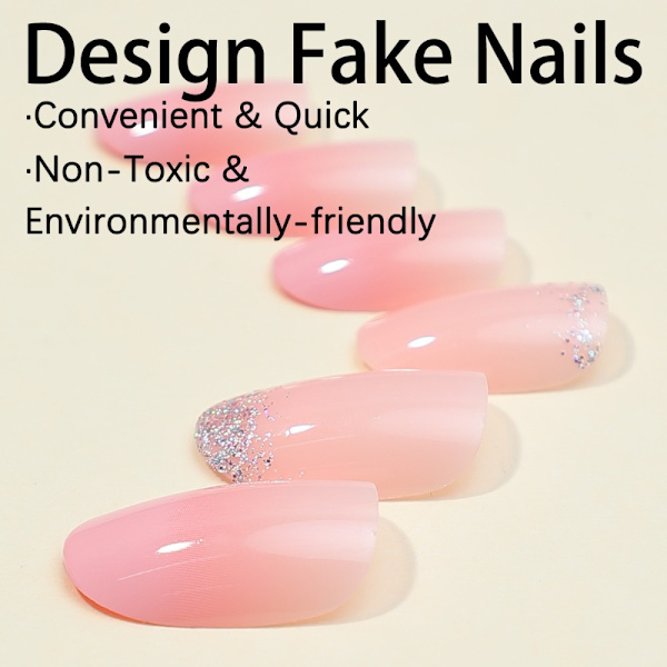 Almond Fake Nails Tekokynnet XH-92-13 XH-92-13 XH-92-13
