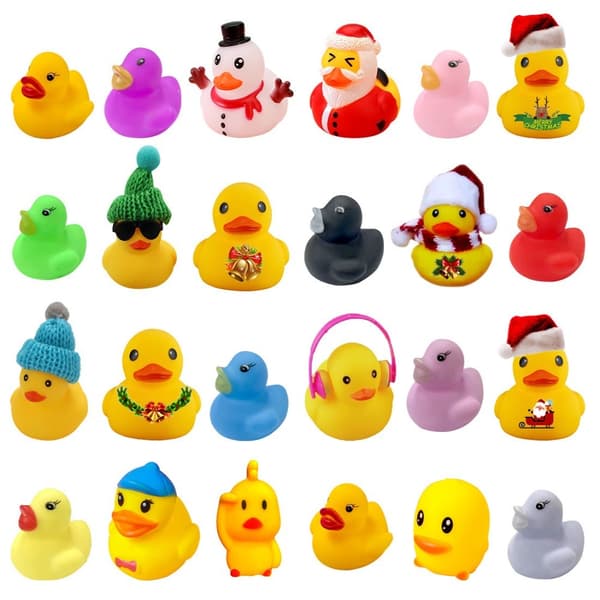 Julekalender Nedtelling Kalender 24 Gummibader 24pcs