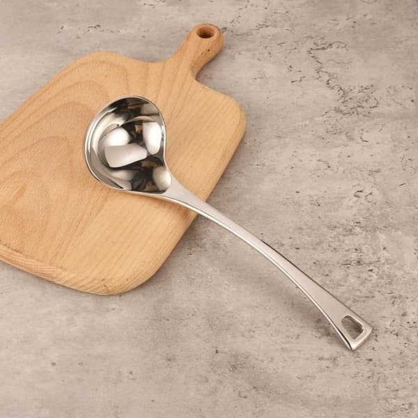Suppeøse med hull, serveringsskje, dørslag Colander