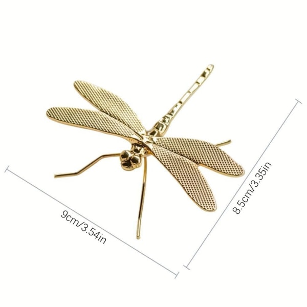 Dragonfly Ornament Simulering Dragonfly GULL Gold