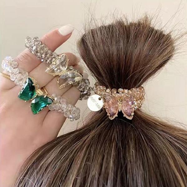 Crystal Butterfly Hårrep Resår Hårband FÄRG 2 FÄRG 2 Color 2