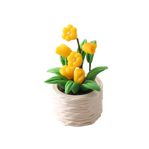 Mini potteplanter Bonsai Model GUL yellow
