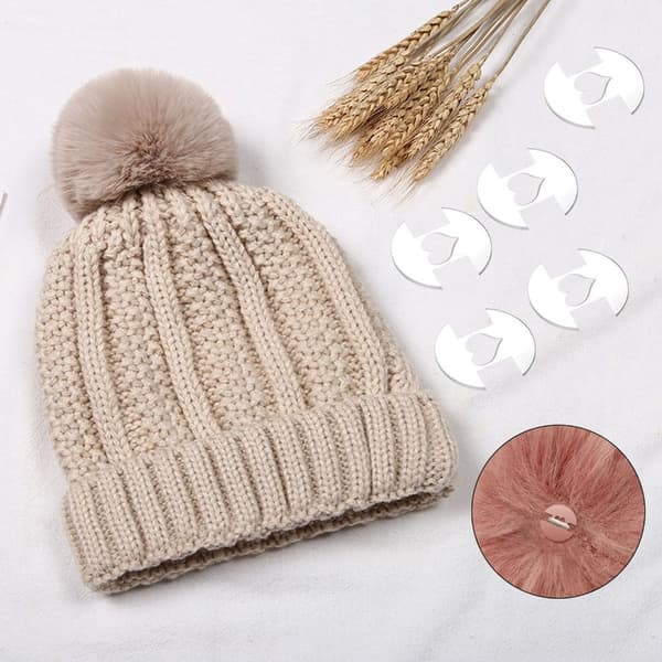 Avtakbare Pompongknapper til Hatter, Akrylknapper A-10PCS A-10PCS A-10pcs