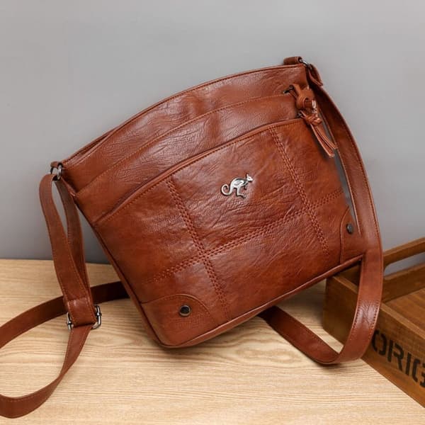 Messenger tasker skuldertaske BRUN brown