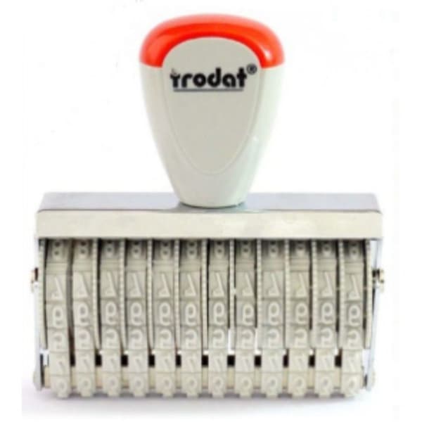 Nummerstempel Rollerstempler 7MM4 SIFFER 4 SIFFER 7mm4 digits