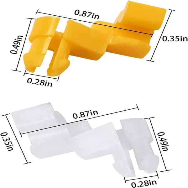 6-pak Dørlås Stang Clips