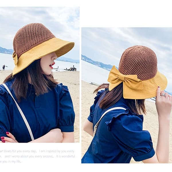 Sommer Dame Solhatt UV Beskyttelse Black