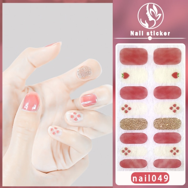 Franske negleklistremerker Nail Art Sticker 3 3 3