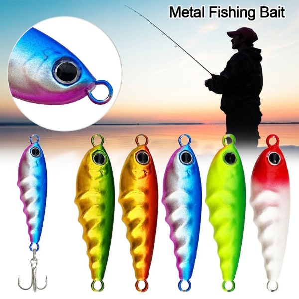 1kpl metallikalastussyötti VIB viehe 60G1-NO HOOK 1-NO HOOK 60g1-No hook