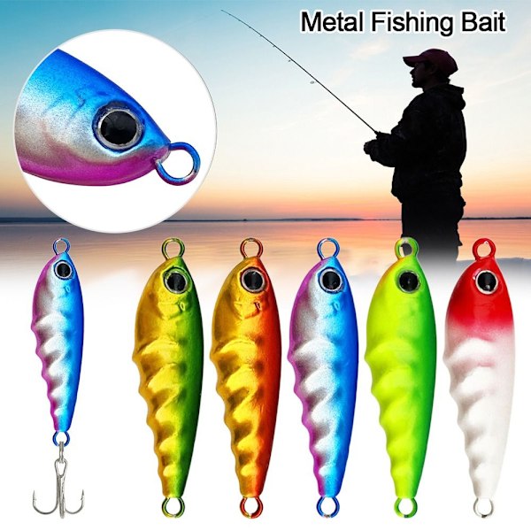 1kpl metallikalastussyötti VIB viehe 60G4-NO HOOK 4-NO HOOK 60g4-No hook