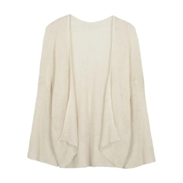 Sommerstrikket cardigan Tynn cardiganfrakk APRIKOS Apricot