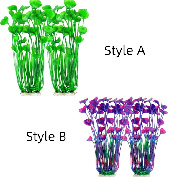 2 STK kunstige vandplanter akvarieplanter A A A