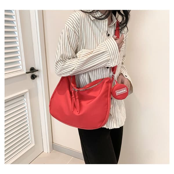 Axelremsväska Messenger Bag RÖD Red