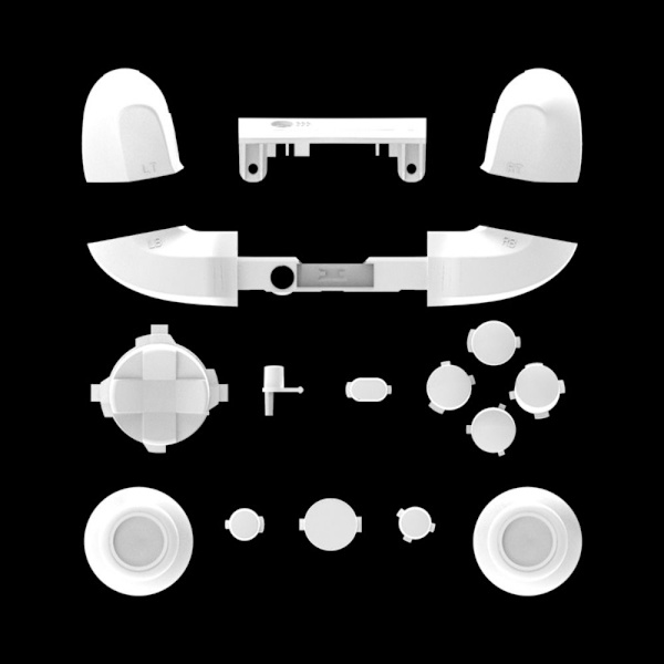 Styrenhet tumspakar Gamepad D-pad VIT white