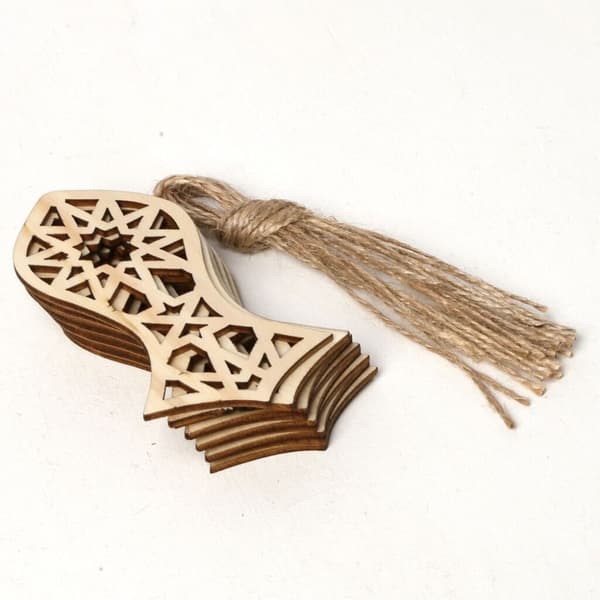 20 stk Ramadan Eid Mubarak Træpynt B-20PCS B-20PCS