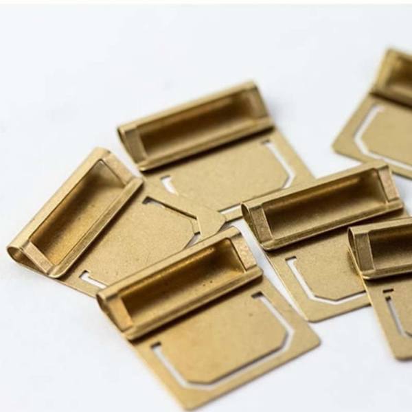 6 STK Retro Messing Bogmærke Metal Bogmærke Holder Gul