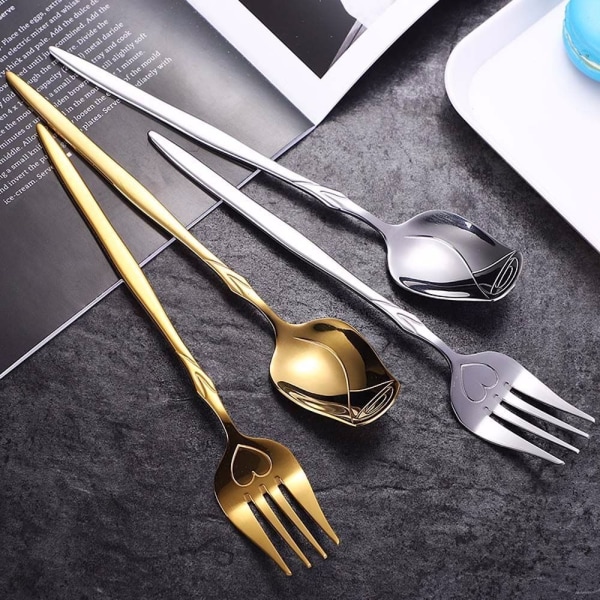 Kaffesked Fruktgaffel MULTICOLOR SKEDSKEDE Multicolor Spoon-Spoon