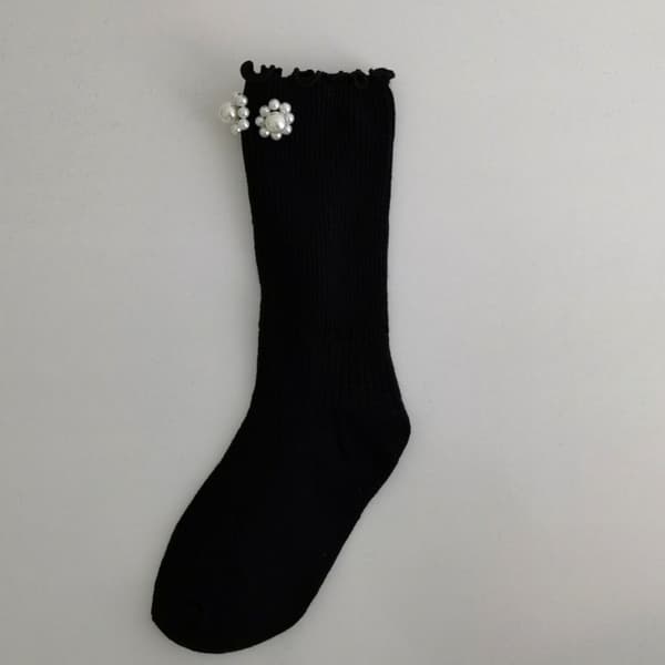 Lægstrømper Perle Børn Piger Over Lægstrømper HVID MSTYLE 2 White MStyle 2-Style 2