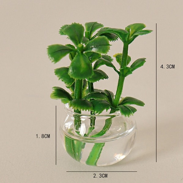 Nukkekodin miniatyyri muovinen simulaatiomaljakko 3 3 3