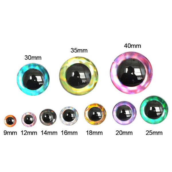20 stk/10 par Eyes Crafts Eyes Puppet Crystal Eyes 16MM 16MM 16mm