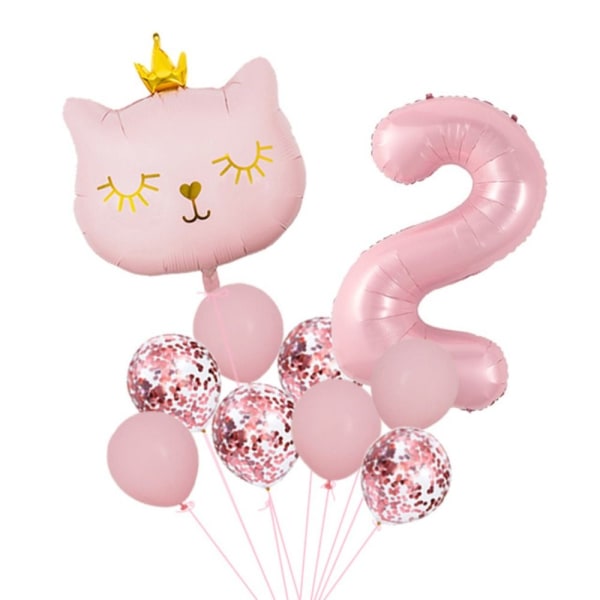 10 stk/sæt Fødselsdag tal balloner Jumbo nummer ballon 5 5 5