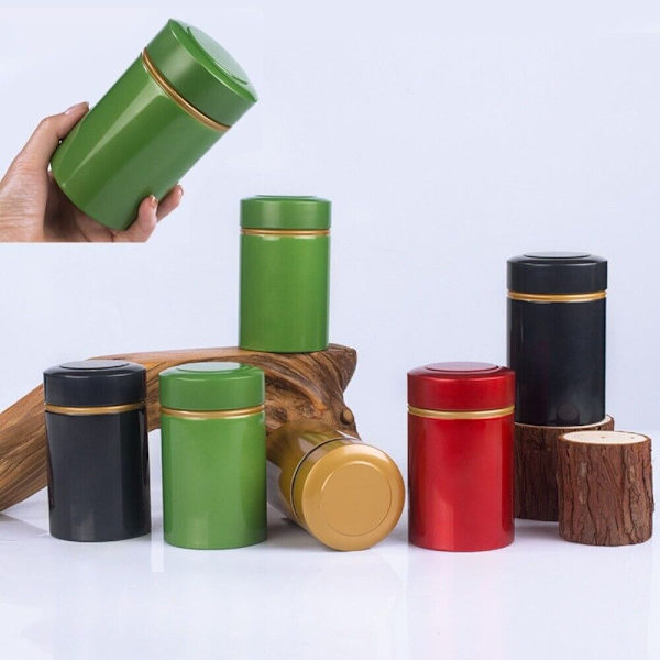 CAN Tin Box PUNAINEN Red