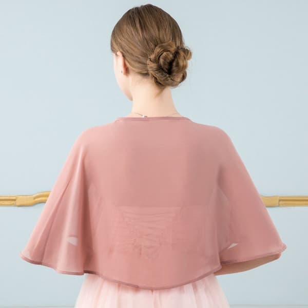 Spetssjal Bröllop Cape MÖRKROSA Dark pink