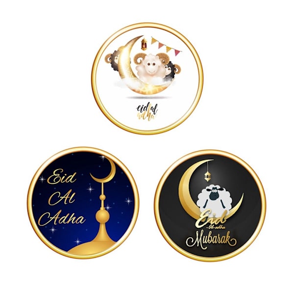 3-pack Eid Mubarak Dekaler Ramadan Väggdekaler 2