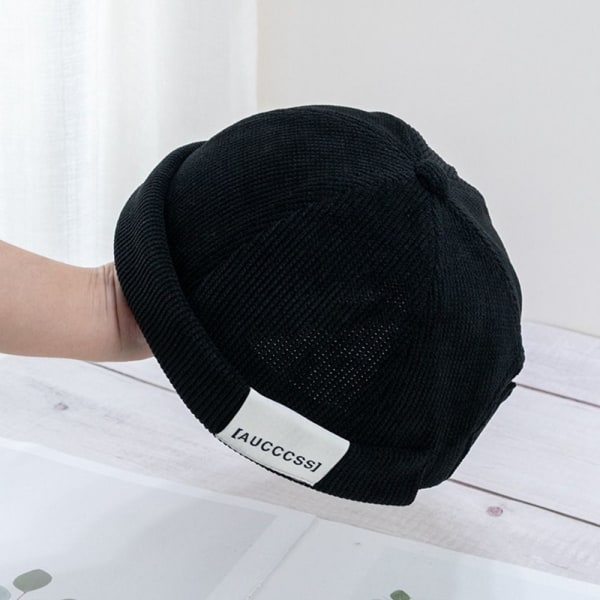 Naiset Beret Baret Cap MUSTA Black