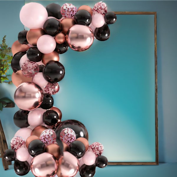 Metallic Chrome Ballong Garland Arch Kit