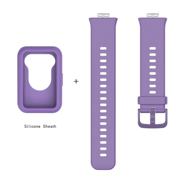 Erstatningsklokkerem silikonbånd LILLA Purple