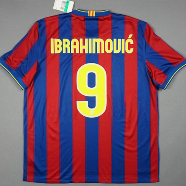 Zlatan Ibrahimovics karriere fodboldtrøje top skjorte 09-10 Barcelona S