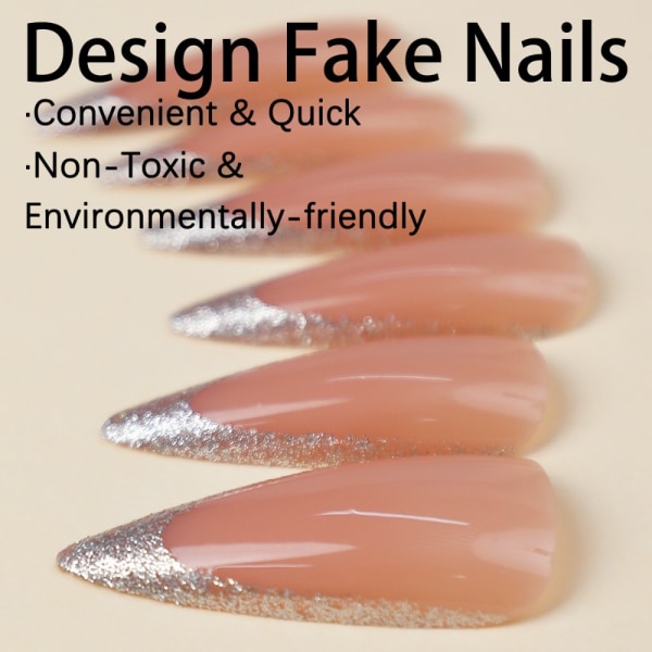 Almond Fake Nails Tekokynnet XH-89-13 XH-89-13 XH-89-13