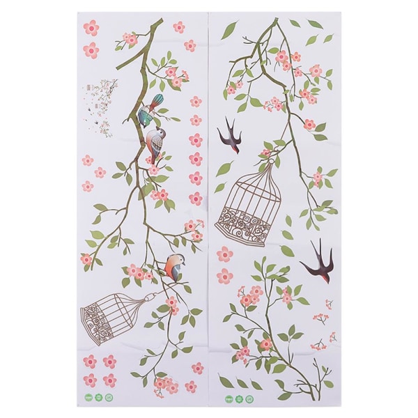 2 kpl Flower Environmental Wall Tarrat Kodinsisustus A  2 PCS
