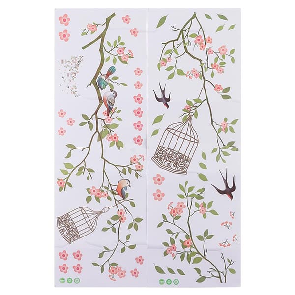 2 st Miljövänliga Blomsterväggdekaler Heminredning B    1 PC