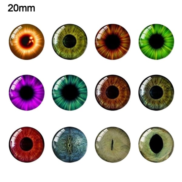 20 stk/10 par Eyes Crafts Eyes Puppet Crystal Eyes 20MM 20MM 20mm