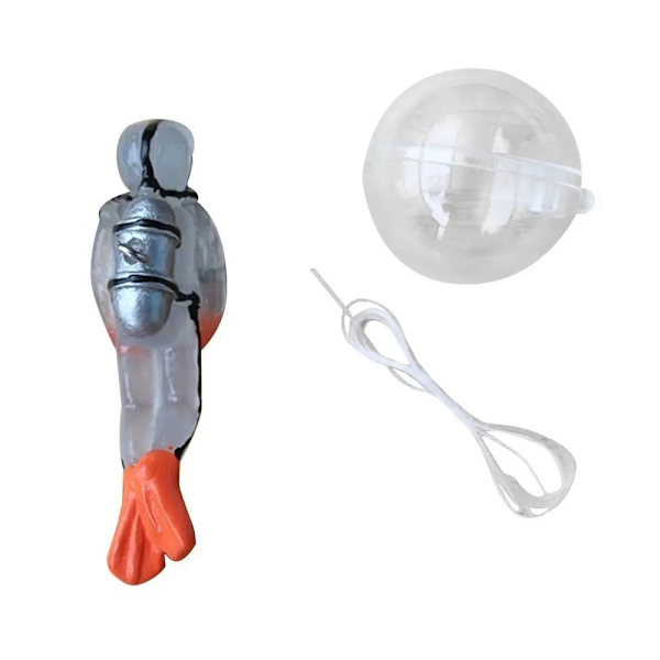 Simulation Diver Floating Diver Nedsänkt Dekoration SVART black