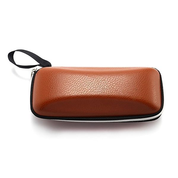 Glidelås Eyewear Bag Solbrilleveske KAFFE Coffee