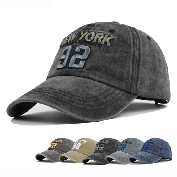 Baseballkasketter med bogstavbroderi Snapback-hatte GRÅ grey