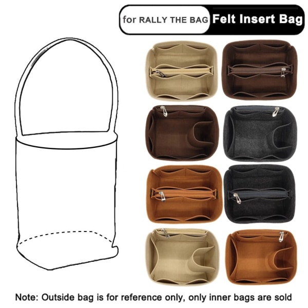 Bucket Bag Insert Bag Linner Bag COFFEE B B coffee B-B