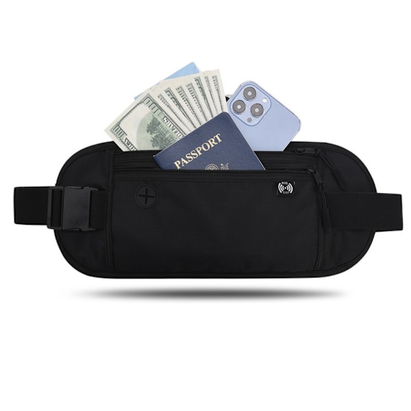 Vyötäröpaketti Money Belt MUSTA MUSTA black