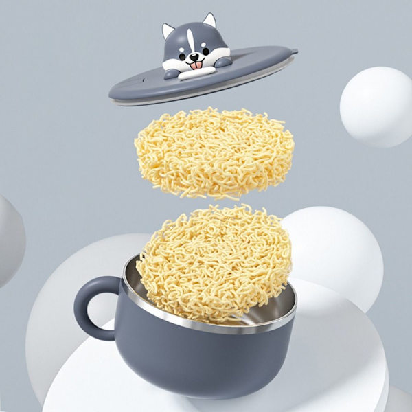 Instant Noodle Bowl Skål i rustfrit stål GUL Yellow