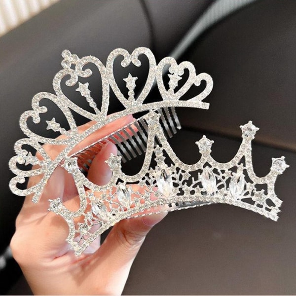 Crowns Hair Comb Crystal Crown Hårnål STYLE 10 STYLE 10 Style 10